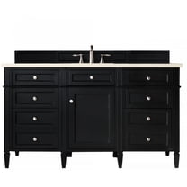 James Martin Vanities 650-V60s-3Emr Brittany 60" Single Basin Poplar Wood Vanity Set -
