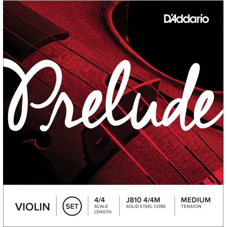 D'Addario Prelude Violin String Set, 4/4 Scale, Medium