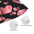 thumbnail image 3 of Fotbe Hearts Funda de Almohada Decorativa Estilo Occidental, Lujo en Algodón, Fundas para Almohadas King, Cojín Estampado para Decoración del Hogar-20"x30", 3 of 6