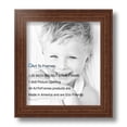 thumbnail image 2 of ArtToFrames 8" x 9" Walnut Picture Frame, 8x9 inch Brown Wood Poster Frame (WOM-4096), Pack, 2 of 8