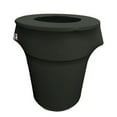 thumbnail image 5 of LA Linen Stretch Spandex Trash Can cover 44-Gallon Round,Fuchsia, 5 of 7