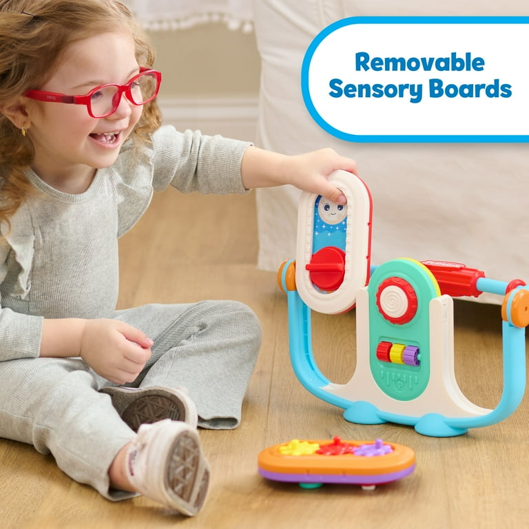 Playskool Flip Fun Sensory Board Toy for Toddlers, Double Sided