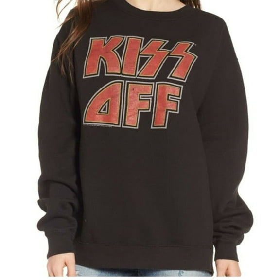 Kiss Off Junior Women's Kiss Band Sweatshirt (M/L)