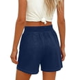 thumbnail image 4 of Ahabrexf Stretch Shorts with Pockets for Women, Elastic Denim-Like Fabric Casual Shorts with 2 Pockets, 4 of 9