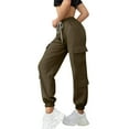 thumbnail image 4 of christmas pants,Wide Leg Sweatpants Women Cargo Pants for Girls High Waisted Baggy Sweatpants for Women Casual Pants with Pockets,Womens Sweatpants Baggy Wide Straight Leg Sweats Pants with Pockets, 4 of 7