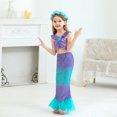 thumbnail image 3 of Vestido de princesa sirena, vestido de actuación para festival, vestido de bebé de primavera y verano para niñas, vestido de baile con cola de sirena, 3 of 5