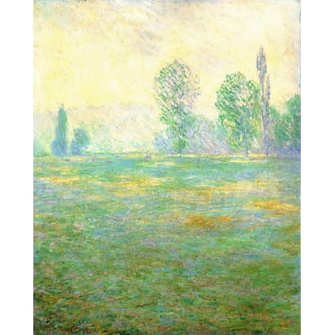 Meadow At Giverny Monet - CANVAS OR FINE PRINT WALL ART