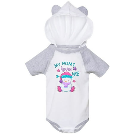 

Inktastic My Mimi Loves Me- cute snow baby Gift Baby Boy or Baby Girl Bodysuit