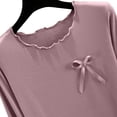 thumbnail image 4 of Naittoop Women's Modal 2 Piece Outfits, Loose Crewneck Long Sleeve Top and Pjs Pants Matching Lounge Sleepwear Sets, 4 of 5