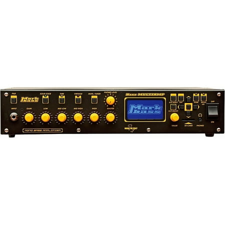 - Markbass Bass Multiamp Mono 500W Bass Head with Effects Black