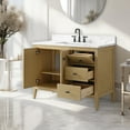 thumbnail image 6 of Vanity Art 42" Double Door Bathroom Vanity with Sink, Freestanding Storage Cabinet with Engineered Marble Top, Flip Down Tray, Drawer, and Shelf, 6 of 7