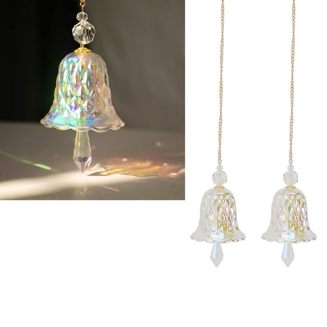 Campana De , Sonido Nítido, Transparente, Colorida, Campana De Dorada A Mano, De Color Estético Brillante Para Accesorios De Fotografía