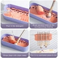 thumbnail image 4 of Fiudx Ofertas Del Día Caja De Almacenamiento Para Limpieza De Brochas De Maquillaje, Cepillo Portátil A Prueba De Cenizas, Bola De Maquillaje, Esponja En Polvo, Filtro De Limpieza, Artefacto, Estante, 4 of 7