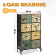 thumbnail image 4 of Tall Dresser for Bedroom, 8 Drawer Double Narrow Dresser, Lingerie Chest of Drawers for Bedroom, 46.5'' H X 26.6'' W X 11.7'' D, 4 of 7