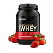 Optimum Nutrition, Gold Standard 100% Whey Protein Powder, Delicious Strawberry, 2 lb, 29 Servings