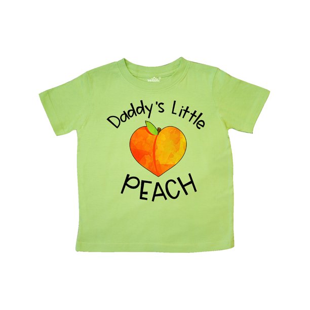 INKtastic Daddy's Little Peach Cute Peach Heart Toddler TShirt