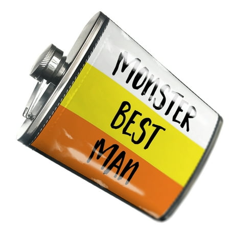 

NEONBLOND Flask Monster Best Man Halloween Candy Corn