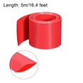 thumbnail image 3 of PVC Heat Shrink Tubing 60mm Flat Width Pre Cut Heat Shrink Wrap Tube for Three 18650 5m Long Red, 3 of 4