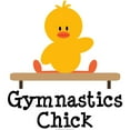thumbnail image 2 of CafePress - Gymnastics Chick -  Round Wood Ornament 4", 2 of 2