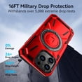 thumbnail image 3 of Case For IPhone 16 Pro Max/16 Pro/16/16 Plus, 360° Rotating Stand Magnetic Wireless Charging Shell, Shockproof Dropproof Dust-Proof Cover, Anti-sweat Personalized Protective, 3 of 6