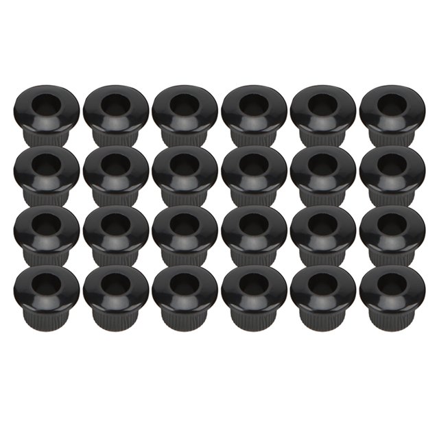 Virolas De Botón De Cuerda De Guitarra, Gran Cantidad De Material Plástico Accesorios De Botón De Cuerda De Guitarra Satisfacer Las Necesidades De Alto Rendimiento Para Botón OTVIAP Negro