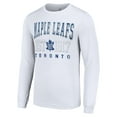 thumbnail image 2 of Men's Starter White Toronto Maple Leafs Retro Graphic Long Sleeve Crew T-Shirt, 2 of 3