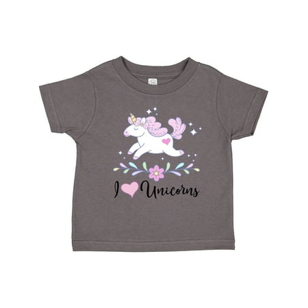 

Inktastic I Love Unicorns Cute Girls Gift Toddler Toddler Girl T-Shirt