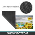 thumbnail image 7 of 2 Piece Gray Wood Sunflower Flowers Rug Kitchen Rug Set, Decor Kitchen Rugs, Absorbent Non-Slip Washable Floor Mats, Home Indoor Runner Rugs 17"x47"+17"x30", 7 of 7