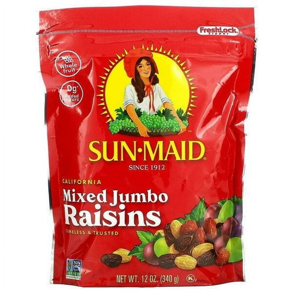 Sun-Maid, California Mixed Jumbo Raisins, 12 oz Pack of 3