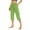 AA-Green, variant on Pull On Capris for Women Dressy Casual Stretch Lightweight Capri Pants Solid Elastic High Waist Yoga Pants with Pockets Summer Outfits Green XXXXL Gifts for Mom