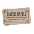 thumbnail image 1 of Inkdotpot 30Little Man Baby ShowerRustic Diaper Raffle Ticket Lottery Insert Cards Supplies Games For Baby Shower Party Bring A Pack Of Diapers To Win Favors Gifts And Prizes, 1 of 5