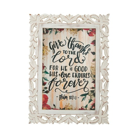 UPC: 0192073858012 | Give Thanks to the Lord Sign – Home Decor – 1 Piece