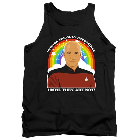 Star Trek The Next Generation Impossible Adult Tank Top Black