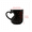 Black,2PC, variant on 1Pc Heart-Shaped Color Changing Ceramic Mug, Magic Heat-Changing Love Reveal Mug, Magic Ceramic Mug Dual-Side Heart Print with Handle, Coffee Cup for Valentines Day Mother Day Gift