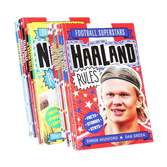 Football Superstars 12 Books Set By Simon Mugford & Dan Green - Ages 5  - Paperback