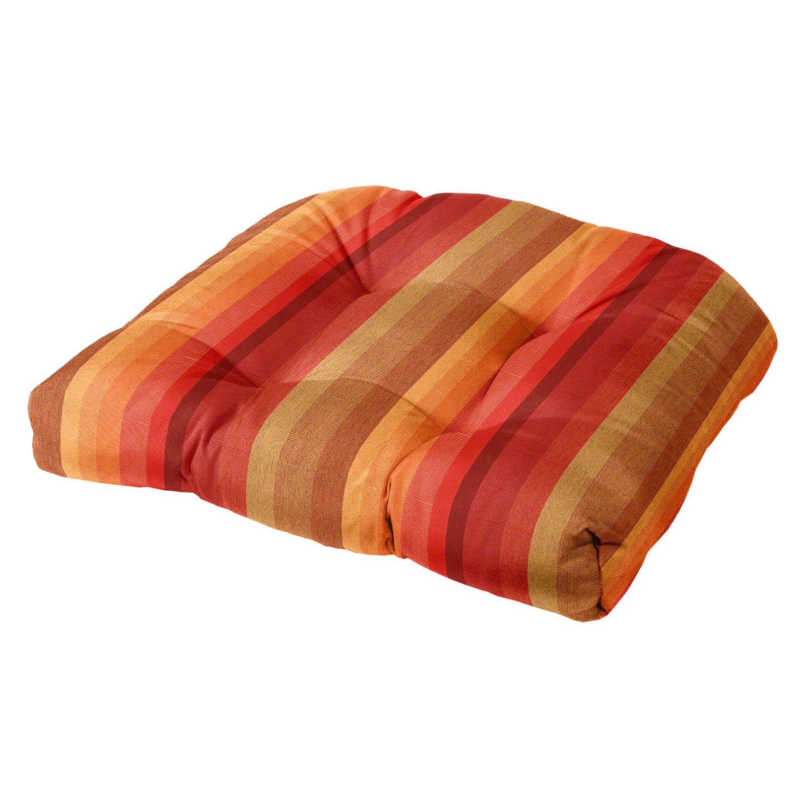 Cushion Source Sunbrella Striped 19 x 18 in. Rounded Back Chair Cushion
