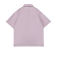 thumbnail image 4 of WREESH Men's Oversized Henley T-Shirt - Loose Fit Short Sleeve Solid Top, Drop Shoulder Design for Street Style & Layering, 4 of 5