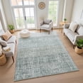 thumbnail image 7 of Addison Rugs Mayfield Premium Machine Washable Transitional Geometric Aqua Rectangle Rug, 9' x 12', 7 of 7