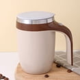 thumbnail image 4 of Self Stirring Coffee Mug, Auto Stirring Coffee Mug, Auto Stir Coffee Mug, Electric Mixing Coffee Mug Office, Multi Purpose Automatic Magnetic Stirring Mug for Milk/Cocoa Travel Household School Brown, 4 of 7