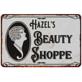 thumbnail image 1 of Hazel's Beauty Shoppe Chic Sign Vintage Decor 8x12 Metal Sign 108120021141, 1 of 1