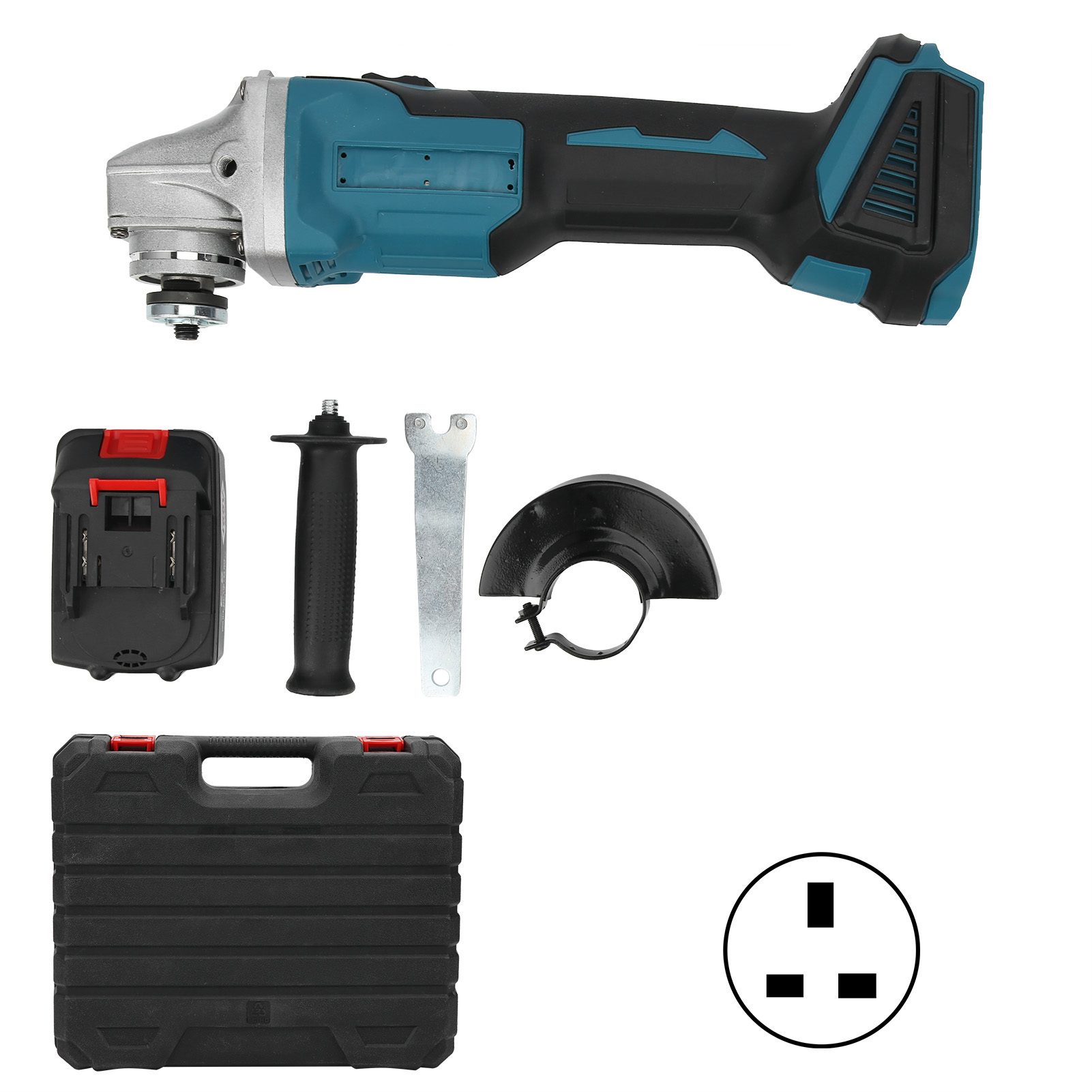 Henmomu Angle Polisher, 7500rpm Angles Grinder 1300W Input For Grinding