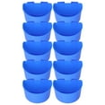 thumbnail image 2 of 10 vasos de plástico para palomas, seguros, colgantes, con diseño semicircular, color azul, 2 of 14