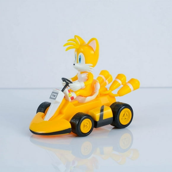 Anime Sonic the Hedgehog Pull Back Car Hedgehog Shadow Tails Rouge the Bat Action Figure Toys Anime Game Doll Kid Gifts