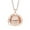 Rose Gold, variant on CASAFUN Expanding Magic 4 Photo Pendant Memory Floating Photo Locket Necklace Angel Wings Flash Box Album Necklaces for Women Men