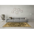 thumbnail image 3 of Ahgly Company Indoor Round Oriental Brown Industrial Area Rugs, 8' Round, 3 of 4