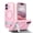 Pink, variant on DOMAVER Magnetic Case for iPhone 16 6.1", Built-in Metal Kickstand, MagSafe Compatible Translucent Matte Shockproof Protective Phone Cover, Black