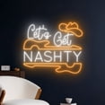 thumbnail image 2 of Handmadetneonsign Let's Get Nashty Guitar Led Sign, Cowboy Hat Guitar Neon Sign, Guitar Led Light, 2 of 5