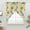 Yellow, variant on Spring Daisy Swag Curtains for Kitchen/Bedroom/Living Room, Farmhouse Country Flower Leaf Plant Wood Grain Scalloped Curtains 63 Inch Long, Window Swag Topper Curtains Valances 2 Panels Set 36"x63"