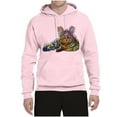 thumbnail image 3 of Wild Bobby, First We Still Your Heart Then Your Bed | Funny Neon Colorful Cat | Dean Russo Art Animal Lover Unisex Hoodie Sweatshirt, Light Pink, Large, 3 of 6
