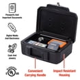 thumbnail image 5 of SentrySafe 1200 Fire-Resistant Chest with Key Lock and Carrying Handle, 0.18 Cu-Ft., 6.1 in x 14.3 in x 11.2 in, Black, 5 of 8